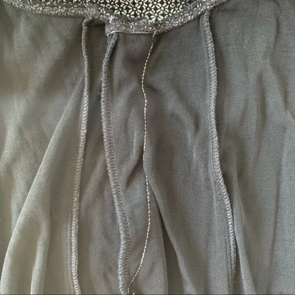 Art Stone Black & Silver Glitter Tunic Dress Dance Costume size Large Child Girl